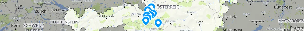 Kartenansicht für Apotheken-Notdienste in der Nähe von Tamsweg (Salzburg)